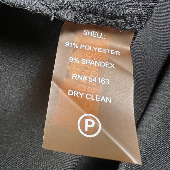 Calvin Klein Ruffle V -Neck Fitted Sheath Dress Cocktail Black Tie Size 6 - Picture 12 of 14